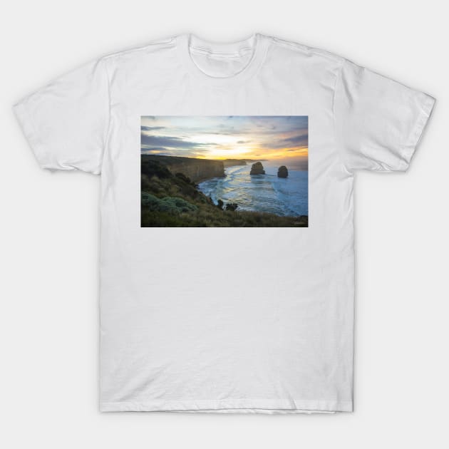 Gog and Magog from the 12 Apostles, Port Campbell National Park, Victoria, Australia. T-Shirt by VickiWalsh